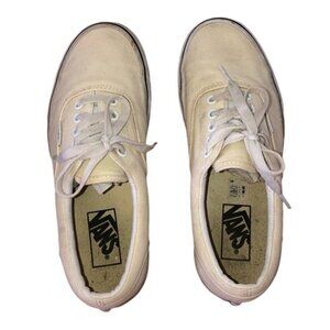 VANS Low Top Sneaker Women's Size 8/ Men's 6.5 Beige Yellow Unisex Shoes